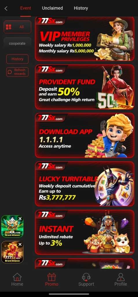 777SX Promotions