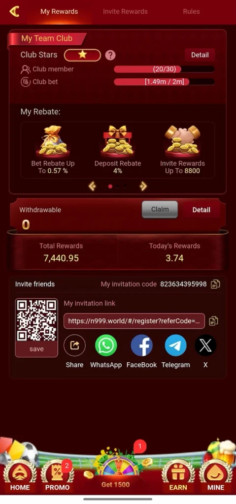N999 Reffral Rewards